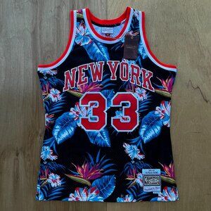 MITCHELL & NESS FLORAL SWINGMAN NY KNICKS PATRICK EWING #33 91-92 JERSEY Men’s L
